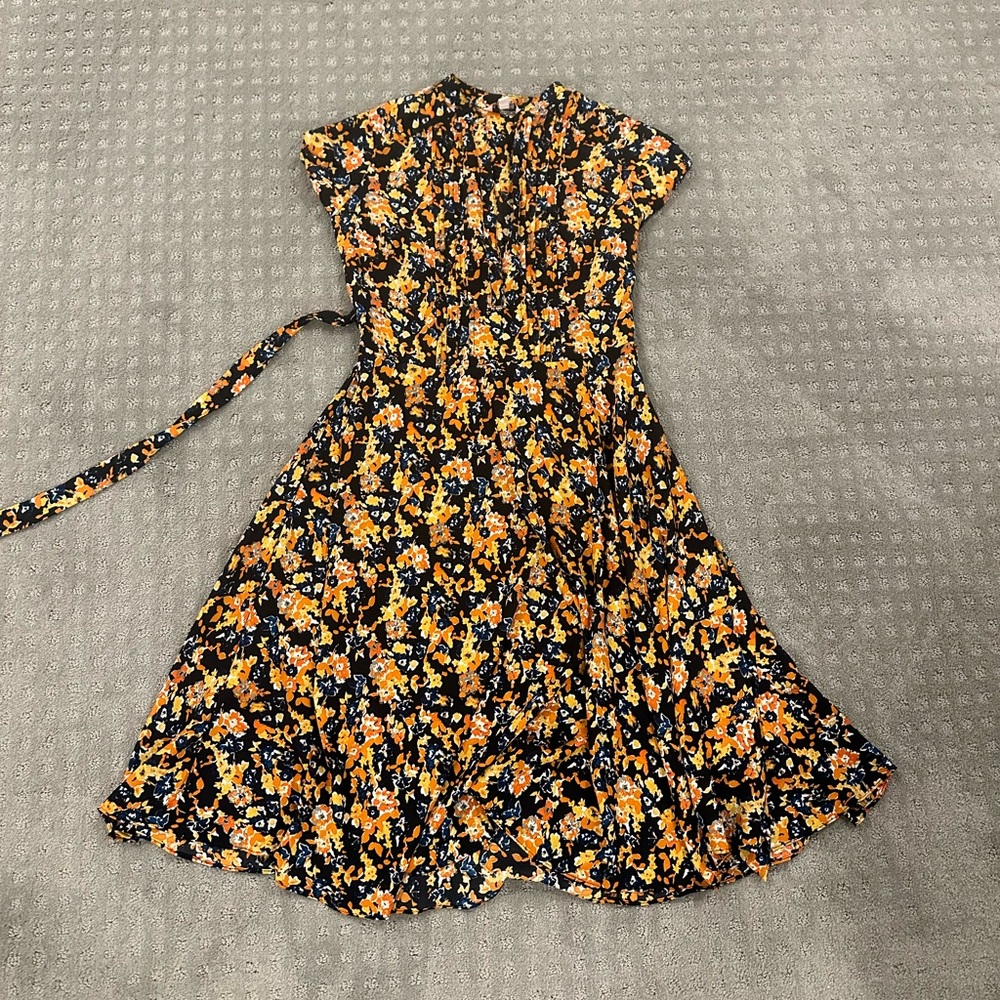 Nannette Midi Floral Print Dress